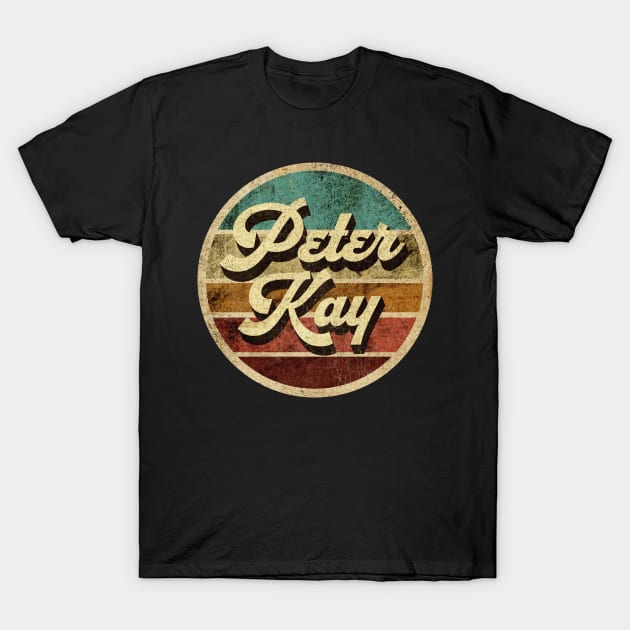 Tanatoraja, circle retro faded Peter Kay T-Shirt by TANATORAJA.WISATA